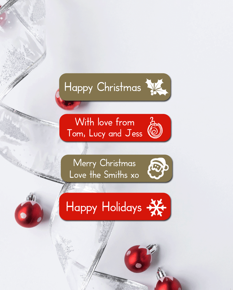 Personalised Christmas Stickers