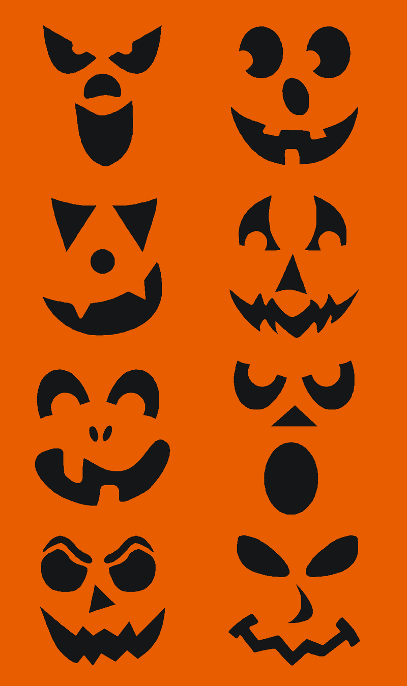 Pumpkin Face Stickers