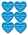 Lunchbox Heart Sticker - Blue