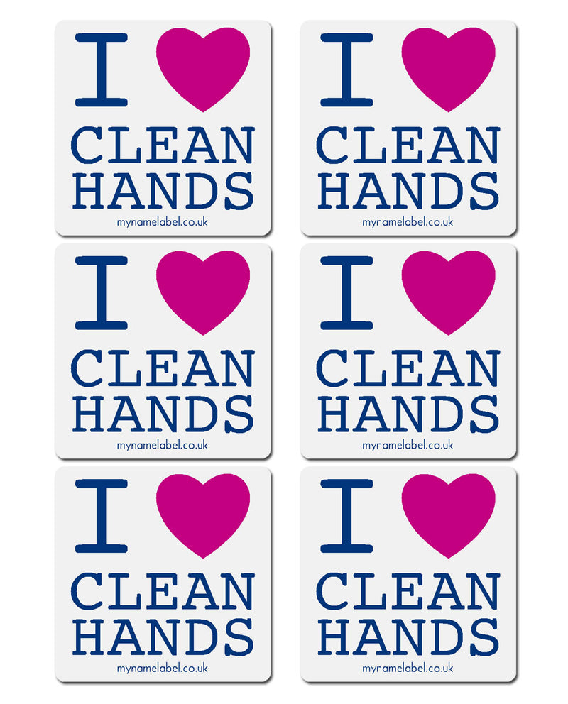 I Love Clean Hands Sticker