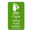 Keep Calm & Wash Your Hands Sticker - Lime