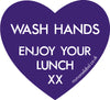 Lunchbox Heart Sticker - Purple