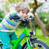 Jumbo name label on a kid's bike